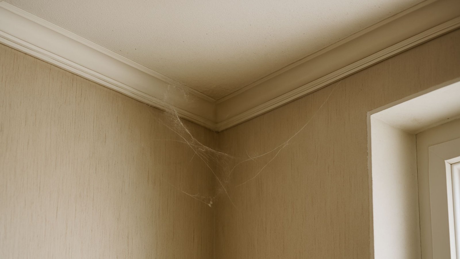 toile de poussière dans un coin de plafond